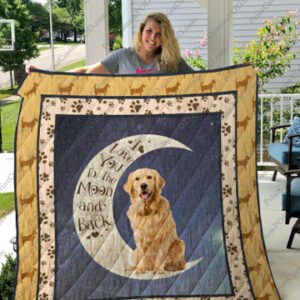 Golden Retriever Quilt Blanket - VH6-PTU