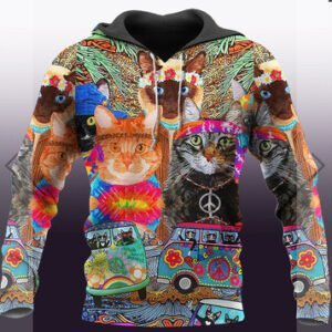 Resger Cats Hoodie & Zip Hoodie 3d VH56 -NAV