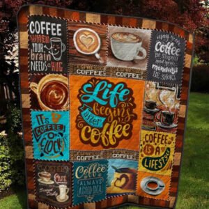 Resger Coffee Quilt Blanket ?VH146 -PCM