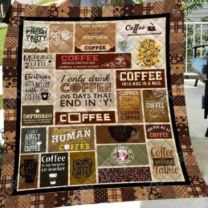 Resger Coffee Quilt Blanket ?VH148 -PCM