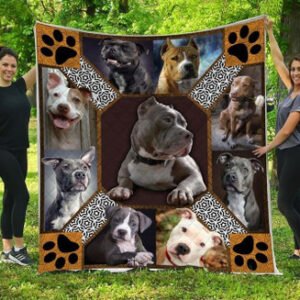 Resger Pitbull Quilt Blanket ? NAV2