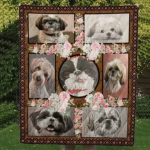 Shih Tzu Quilt Blanket VH173 PKL