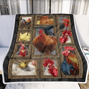 Chicken Sherpa Blanket VH1-PKL