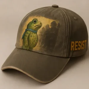 Unisex Resort Resist Frog Art Print Cap V3