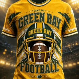Men's Green Bay Football Printed T-shirt
