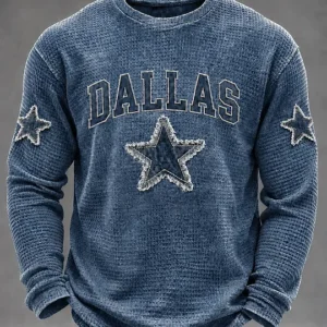 Men's Dallas Football Print Casual T-Shirt V3