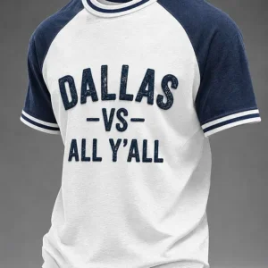 Men's Game Day Football Print Casual T-Shirt