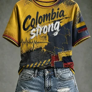 Women's Colombia Strong Printed T-shirt V5