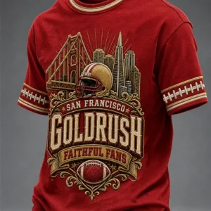 Men's Football Gameday Gift For Football Fans Short Sleeve T-shirt V5