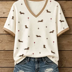 Women's Lovely Dachshund T-Shirt V2