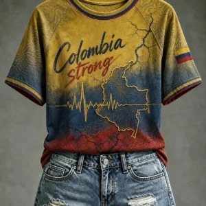 Women's Colombia Strong Printed T-shirt V1