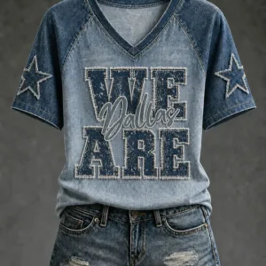 Women's Game Day Football Casual T-Shirt V7