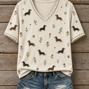 Women's Lovely Dachshund T-Shirt V1