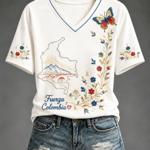 Women's Fuerza Colombia Printed T-shirt