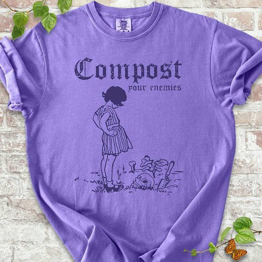 Compost Your Enemies T Shirt Comfort Colors Violet Compost Your Enemies T Shirt Comfort Colors Violet