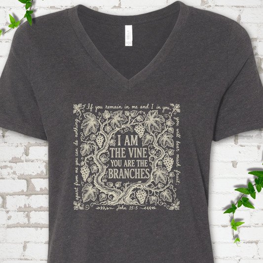 IAmTheVine IAmTheVine BC6405Mockup HeatherDarkGrey