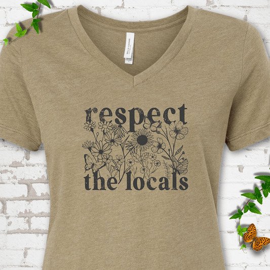 RespecttheLocals RespecttheLocals V NeckMockup HeatherOlive