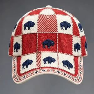 Unisex Football Lover Bulls Buffalo Art Printed Hat 2
