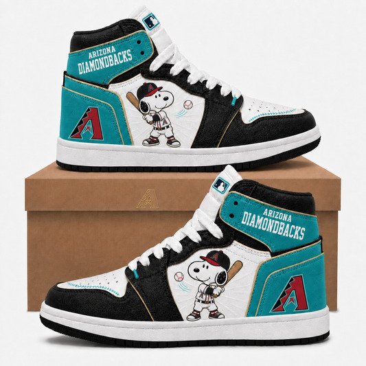 arizona diamondbacks snoopy premium high top