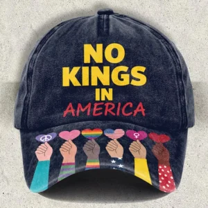 Unisex No Kings Print Cap
