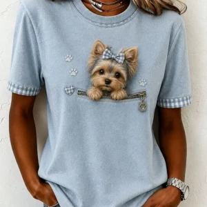Women's Lovely Yorkshire Felt Art T-Shirt