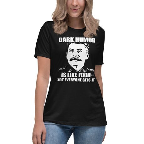 dark humor is like food womens shirt 279715