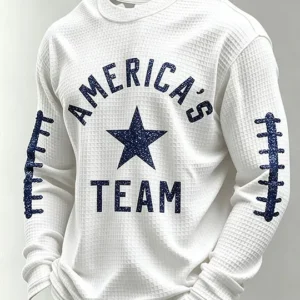Men's American's Team Waffle Long Sleeve T-Shirt