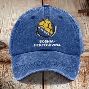 Unisex Bosnia ZMAJEVI Football Lover Printed Hat 4