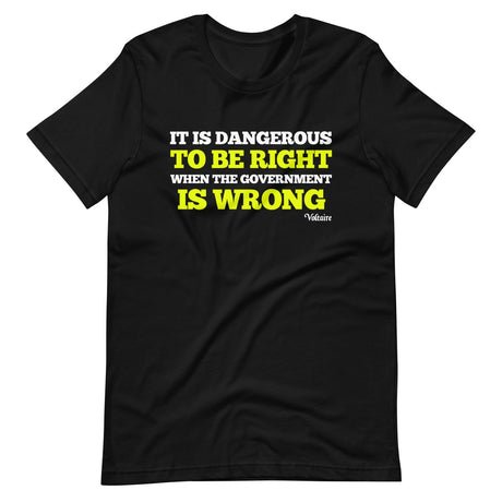 it is dangerous to be right when the government is wrong shirt 906939