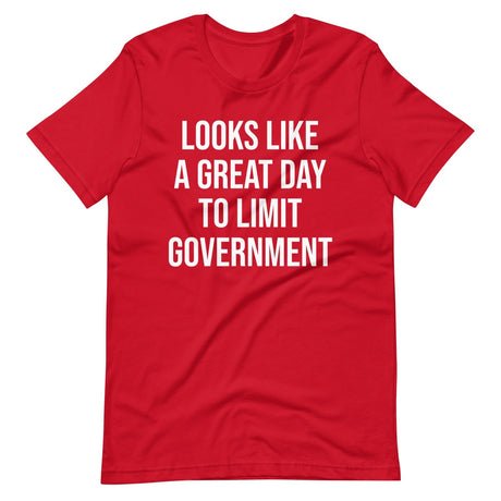looks like a great day to limit government shirt 928543