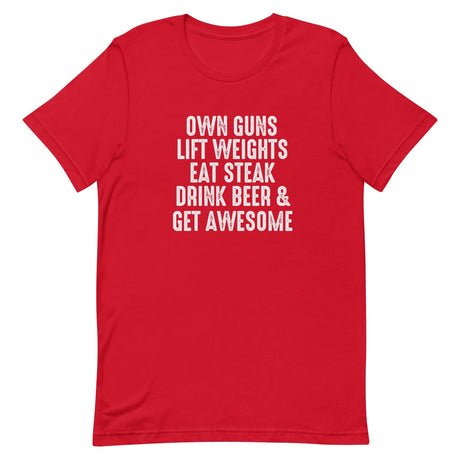 own guns drink beer and get awesome shirt 424855