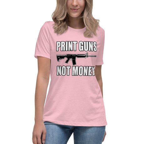 print guns not money womens shirt 289502