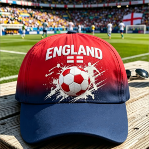Unisex UK Football Lover England Printed Resort Hawaiian Design Print Hat 2