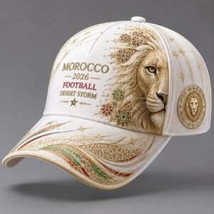 2026 Morocco Football Lion Print Unisex  Hat
