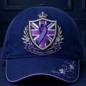 Unisex UK Alzheimer's Awareness Floral Printed Hat 2