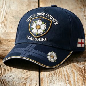 Unisex Yorkshire Day White Roses Art Printed Hat