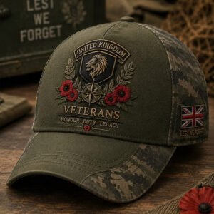 Unisex British veteran Print Hat