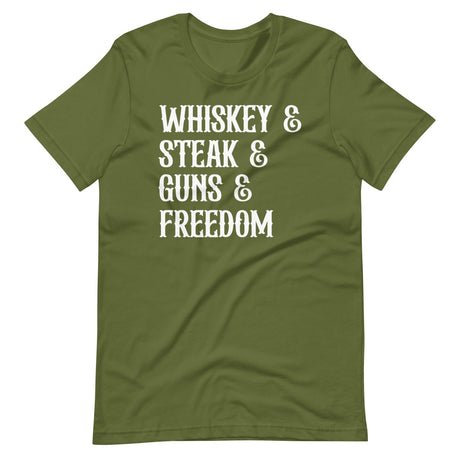 whiskey steak guns and freedom shirt 452467