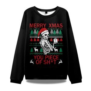 Ru7pS3x2 Merry Xmas You Piece Of Sht Ugly Christmas Sweater 1 300x300 1
