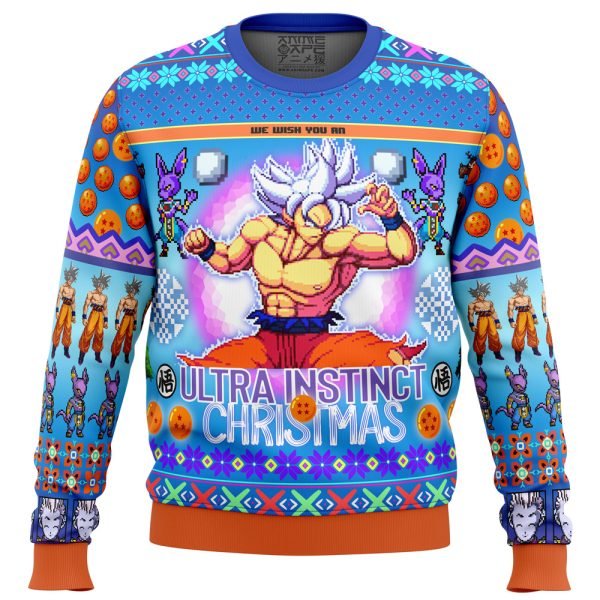 Ultra Instinct Goku Dragon Ball Super Game Ugly Christmas Sweater 1 600x600 1