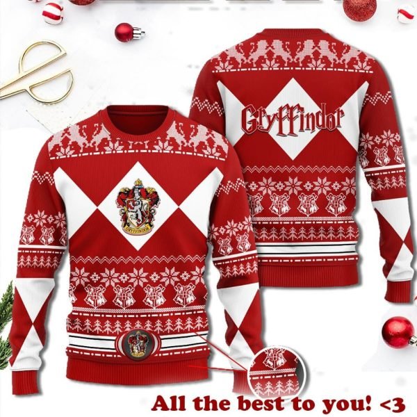 Xmas Harry Potter Gryffindor Christmas Red Sweater For Fans 1 600x600 1