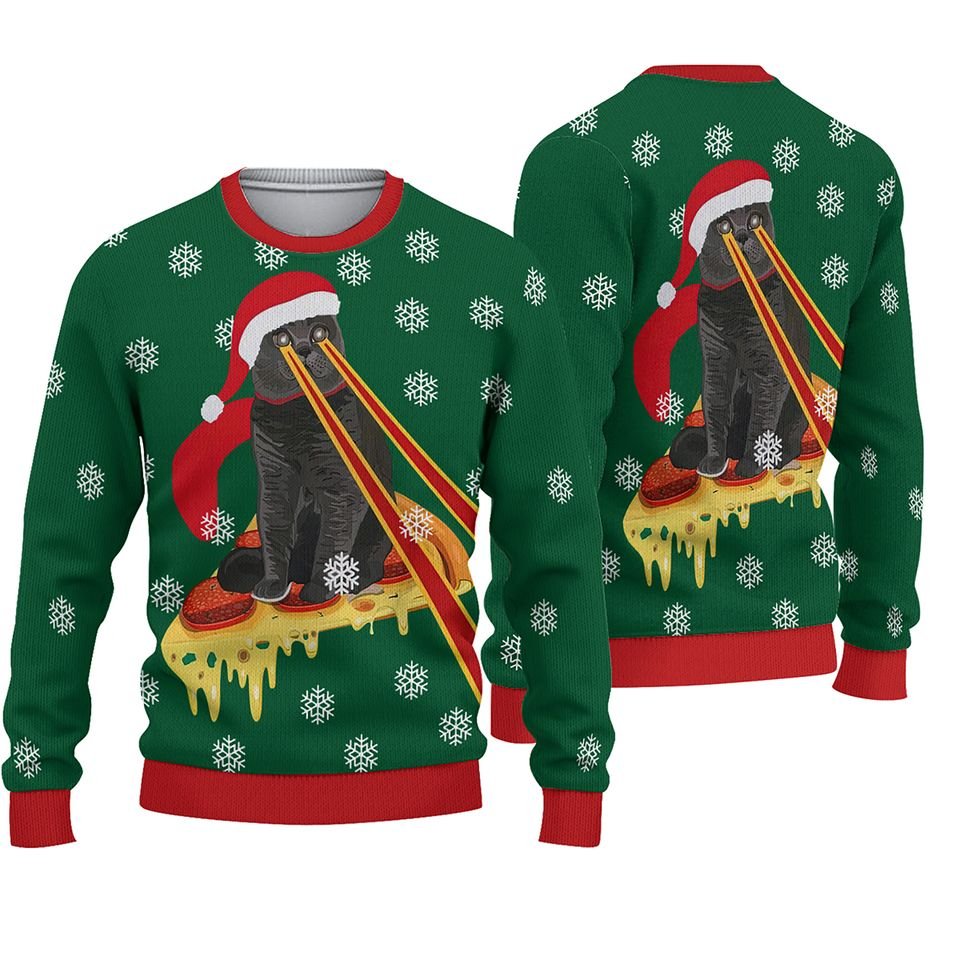 pizza cats ugly christmas sweater cats ugly sweater ugly xmas ptt15112024 mk 355932bd0d2f1639334dd63cf192c1fe