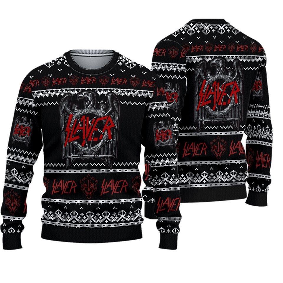 slayer christmas ugly sweater holiday 2024 ugly sweater unisex all size lt171224 4a7425544d2e34f75ce1b5063f14f5b9